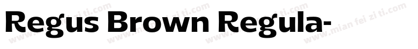 Regus Brown Regula字体转换